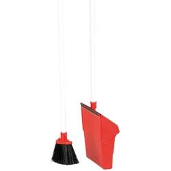 Kehrgarnitur (Besen mit Klinge am Stiel), Länge 94 cm