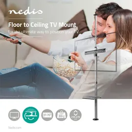 Nedis Vollbeweglicher TV-Ständer | TVSM5750BK | Schwarz