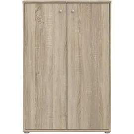 Forte Kommode TEMPRA 2 73,7 x 111,1 x 34,8 cm Sonoma Eiche / Beige