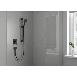 Hansgrohe FixFit Square mit Rückflussverhinderer mattschwarz