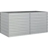 vidaXL Garten-Hochbeet 160x80x77 cm Verzinkter Stahl Silbern