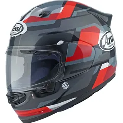 Arai Quantic Abstract Helm, zwart-rood, M Voorman