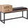 Wohnling Sitzbank Retro Schwarz 100 x 60 x 35 cm