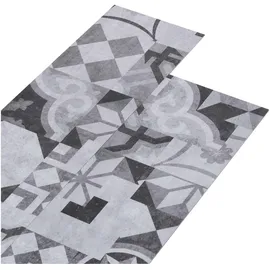 vidaXL Selbstklebende Bodenbelagsdiele 32 pcs Graues Muster 4,46 M2