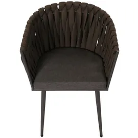Mendler HWC-N38 Gartenstuhl 61 x 61 x 82 cm braun 2 St.