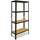 shelfplaza BLACK 180x80x60 cm Schwerlastregal schwarz mit 4 Böden und 175 kg Traglast pro Boden