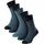 SCHIESSER Socken "Bluebird", Baumwoll-Mix, uni/gemustert Blau/gemustert 39-42,