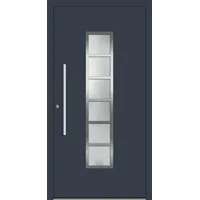 SCHÜCO ADS 75.SI Haustür Aluminium "GRACE" Anthrazit RAL 7016 innen öffnend DIN links
