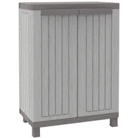 Terry Terry, C-Wood 680, Schrank mit zwei Türen in Holz-Optik und einem Einlegeboden, für innen und außen - 68 x 39 x 91,5 cm