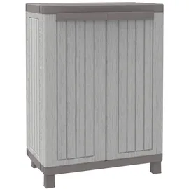 Terry Terry, C-Wood 680, Schrank mit zwei Türen in Holz-Optik und einem Einlegeboden, für innen und außen - 68 x 39 x 91,5 cm