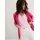 bonprix Longshirt (5er-Pack), rosa, Gr.56/58 (3XL), Bequemes weites Long-Shirt, nicht meliert: 100% Baumwolle