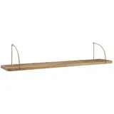 KADIMA DESIGN Wandregal 120 x 25 x 22 cm Braun