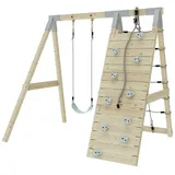 polar play Klettergerüst Chamäleon aus Holz in Mintgrün