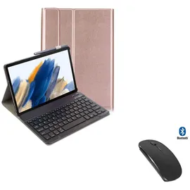 Lobwerk 3in1 Bluetooth Tastatur für Samsung Galaxy Tab A8 SM-X200/X205 Weiß