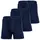 yourbasics Herren Jersey-Boxershorts, 3er Pack - Cotton, Eingriff mit Knopf, Muster, Multipack Blau L