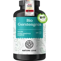 Nature Love NATURE LOVE® Bio Gerstengras - 180 Kapseln 500mg pro Kapsel aus deutschem Anbau 107 g