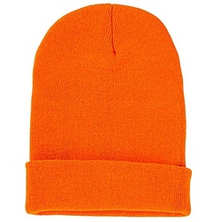 Strick-Mütze, neonorange