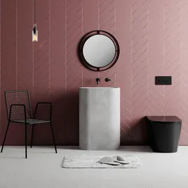 Decortie Bubble Wandspiegel, Schwarz