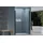 nextrend - gmbh NT218 Nischendusche rechts 88 x 195 cm Schwarz matt/Sicherheitsglas Duschwanne