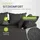 Juskys Sofa Tirano - Ecksofa L-Form, inkl. Kissen, 4-Sitzer Eckcouch, Samt Dunkelgrau &