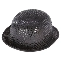 Bowler "Pailletten", schwarz