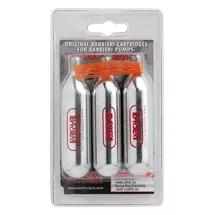 Barbieri Kartuschenpumpe 16g CO2 Fahrradpumpe (3 Stück) silber Edelstahl