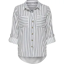 Only Hemdbluse ONLYASMIN SHIRT L/S WVN NOOS Weiß M