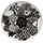 Marimekko Oiva-Siirtolapuutarha Frühstücksteller 20 cm schwarz/weiß 1 Stück