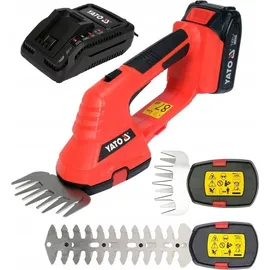Yato Gras- und Heckenschere 18V 10 cm inkl. 1 x 2,0 Ah + Ladegerät