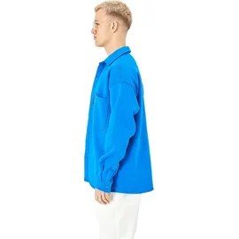 COFI Hemdjacke aus Baumwolle in Oversize Fit Übergangsjacke (S) Blau - Blau
