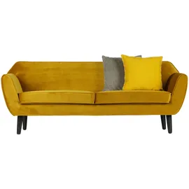 Woood Sofa Rocco gelb, B: 187cm