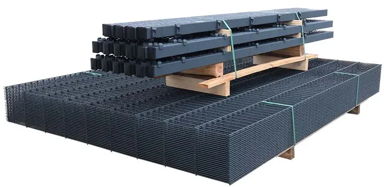 MR-Shop Doppelstabmattenzaun Set Anthrazit RAL 7016, Anthrazitgrau, 15 m x 1230 mm