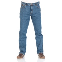 Wrangler Jeans, uni, dezente Waschung, für Herren