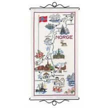 Permin Kreuzstich Stickpackung Norwegen Zählmuster, Multifarbig