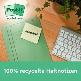 Post-it Post-it® Recycling Z-Notes Haftnotizen farbsortiert, 16 Blöcke
