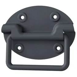 Alberts Kistengriff Ovado, Grau, 110x80 mm, Griff für Kisten, Metallgriff