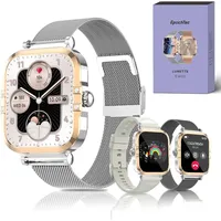 Elegante Damen Smartwatch 1,75" AMOLED Touchscreen mit Bluetooth Telefonie, Fitness-Tracking, Schlafmonitor, SpO2 & 100+ Sportmodi