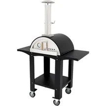 MONSTER SHOP Freistehender Outdoor-Pizzaofen schwarz