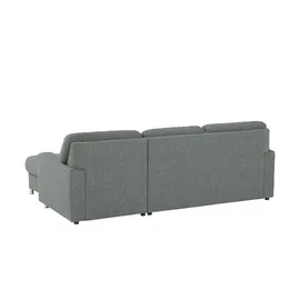 Smart Eckcouch Mikrofaser 2-Sitzer Grau