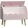 [en.casa] Truhenbank Vestnes Cotton Candy/Weiß 60 x 30 x 44 cm