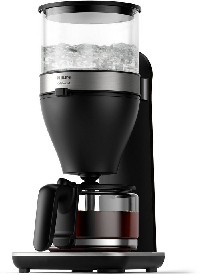Philips Filterkaffeemaschine Café Gourmet HD5416/60, 1,25l Kaffeekanne, Tropfstopp und Abschaltfunktion, Direkt-Brüh-Prinzip schwarz
