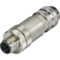WAGO 756-9501/060-000 Sensor-/Aktor-Steckverbinder, unkonfektioniert M12 Stecker, gerade Polzahl: 4