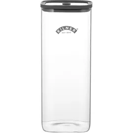 Kilner Vorratsbehälter 3,5l quad Glas, Vorratsbehälter, Transparent, Grau