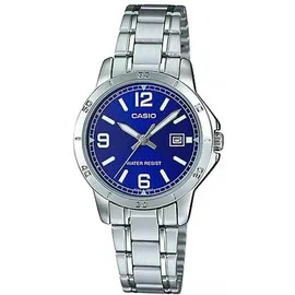 Casio Ltpv004d2b Uhr Silver Grey / Silver Grey / Blue One Size