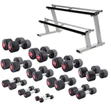 Sport-Thieme Kompakthantel-Set Gummi Kurzhanteln 1-25 kg bunt