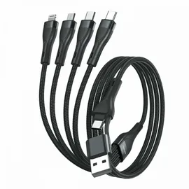 4smarts USB-C auf USB-A 1,2 m Schwarz