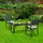 Relaxdays Gartenstuhl 90 x 53,5 x 59 cm schwarz 2 St.