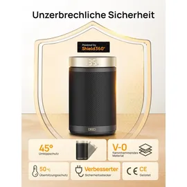 DREO Heizlüfter: Energiesparender 1500W Keramikraumheizer für Ihr Zuhause