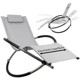 MuCoLa Schaukelliege 200 x 60 x 80 cm Grau