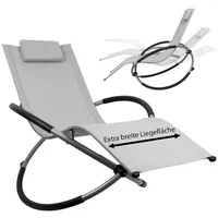 MuCoLa Schaukelliege 200 x 60 x 80 cm Grau